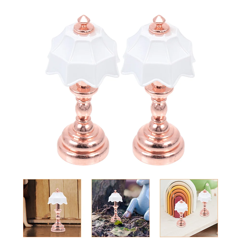2 Pcs Miniature Bedside Lamp LED Desk Lamps Tiny Vintage Table Light Model House Decor Simulated Dolls Floor Wall
2 Pcs Miniature Bedside Lamp LED Desk Lamps Tiny Vintage Table Light Model House Decor Simulated Dolls Floor Wall