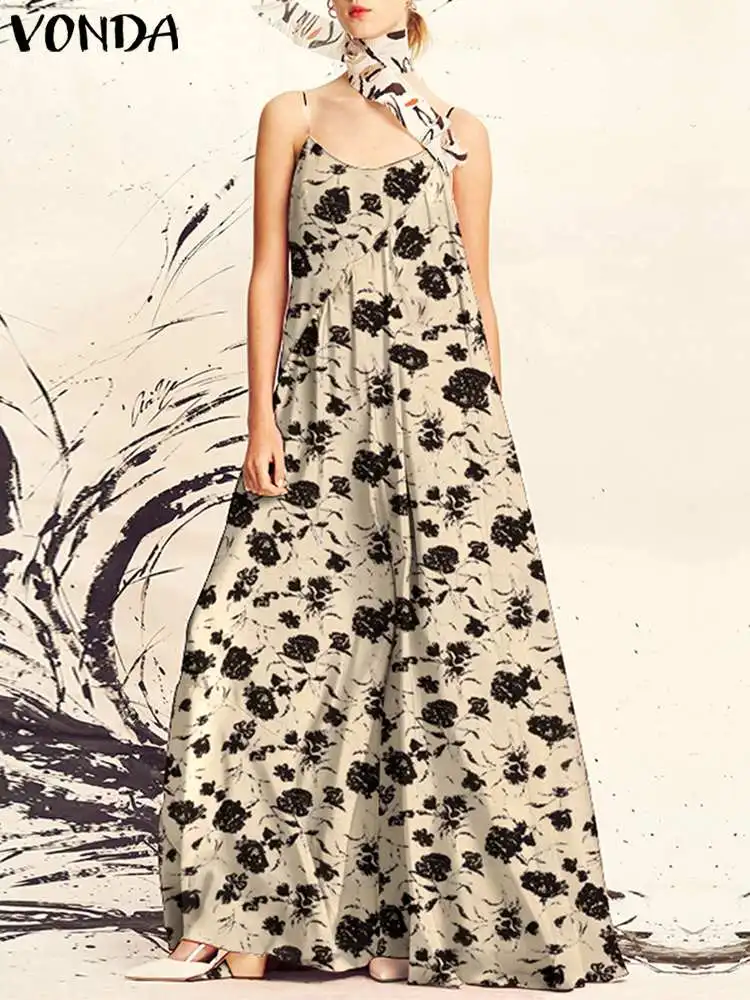 VONDA Summer Women Sexy Sleeveless Party Tank Dress 2023 Bohemian Floral Printed Long Sundress Vestidos Robe Femme Oversized
VONDA Summer Women Sexy Sleeveless Party Tank Dress 2023 Bohemian Floral Printed Long Sundress Vestidos Robe Femme Oversized
