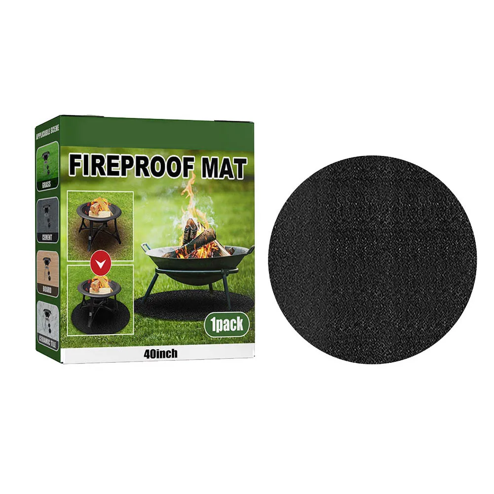 Fireproof Grill Mat 40 Inch Patio Fireproof Deck Protective Pad Round Heat Resistant Portable Floor Protective Mat For BBQ Grill
Fireproof Grill Mat 40 Inch Patio Fireproof Deck Protective Pad Round Heat Resistant Portable Floor Protective Mat For BBQ Grill