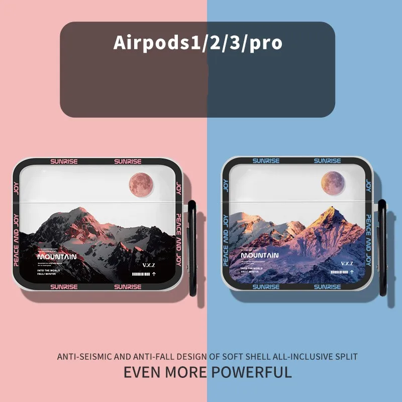 Snow Mountain Moon Fashion Silicone Case For Apple Air Pods 1 2 Pro Bag Wireless Earphone Accessories Cover For Airpod 3 2021
Snow Mountain Moon Fashion Silicone Case For Apple Air Pods 1 2 Pro Bag Wireless Earphone Accessories Cover For Airpod 3 2021