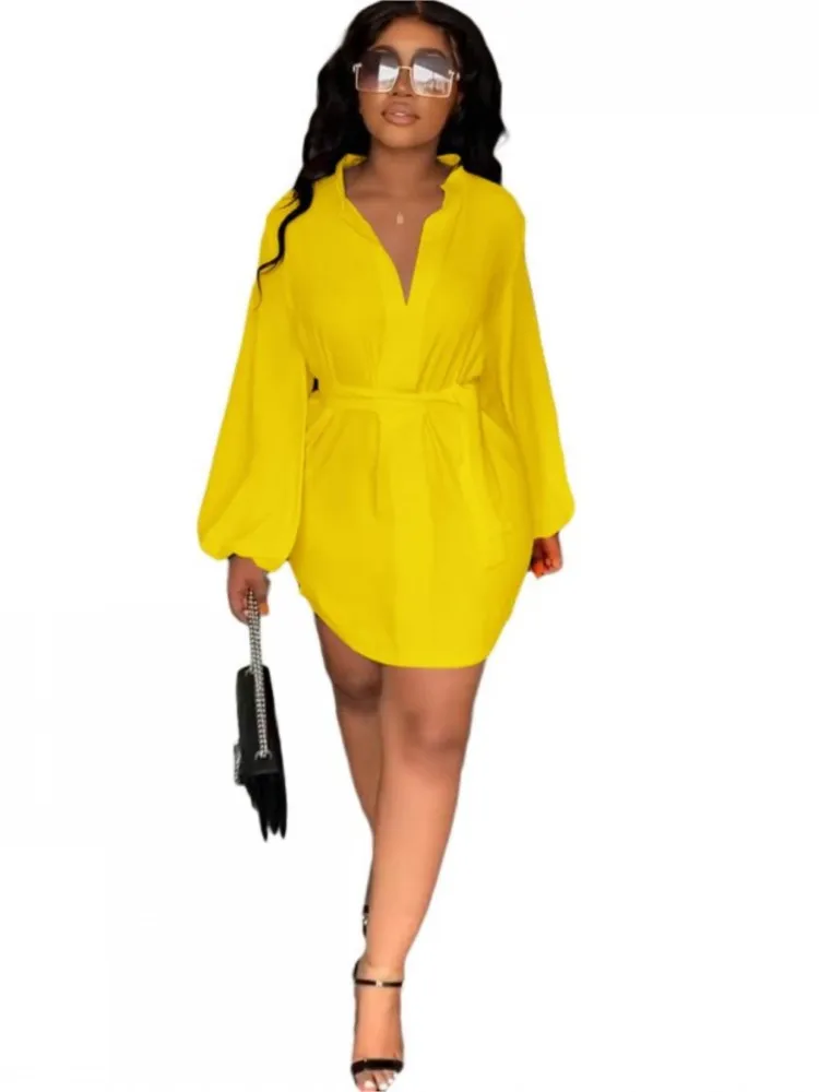 Short African Dress Women Lace Up Full Sleeve Africa Kanga Clothing Fashion New Solid Elegant Casual Office Lady African Dresses
Short African Dress Women Lace Up Full Sleeve Africa Kanga Clothing Fashion New Solid Elegant Casual Office Lady African Dresses