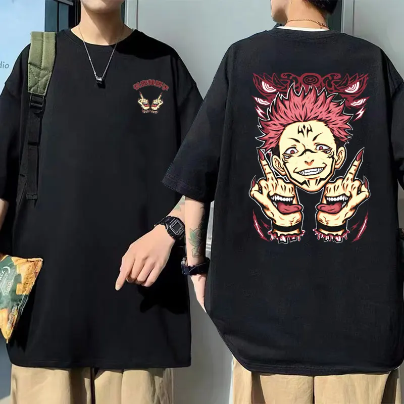 Anime Jujutsu Kaisen Ryomen Sukuna Graphic T Shirts Men's Manga T-shirt Male Oversized Short Sleeve Unisex Harajuku Streetwear
Anime Jujutsu Kaisen Ryomen Sukuna Graphic T Shirts Men's Manga T-shirt Male Oversized Short Sleeve Unisex Harajuku Streetwear