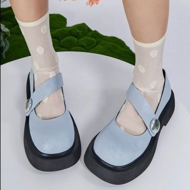 Women's Lolita Shoes 2022 New Thick-soled Mary Jane Shoes Round Toe Shallow Mouth British Style Small Leather Shoes Y
Women's Lolita Shoes 2022 New Thick-soled Mary Jane Shoes Round Toe Shallow Mouth British Style Small Leather Shoes Y