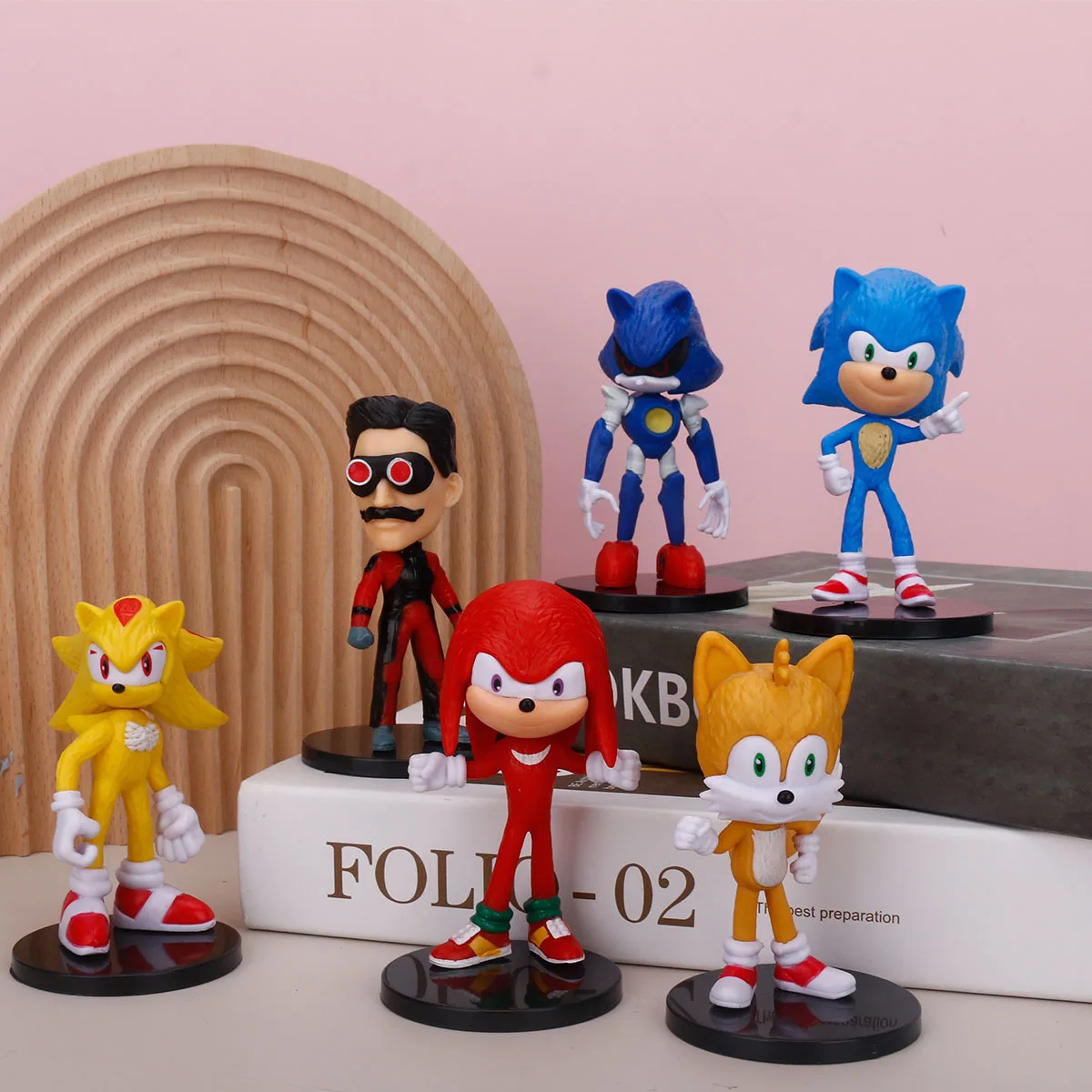 Sonic Cartoon Model Hand-made Ornamentos Desktop Decoration Children's Creative High-value Action Figure Birthday Gift 6pcs
Sonic Cartoon Model Hand-made Ornamentos Desktop Decoration Children's Creative High-value Action Figure Birthday Gift 6pcs