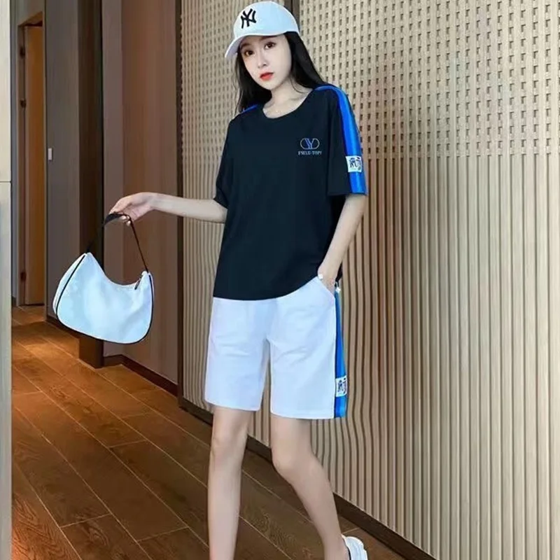 Women's Loose Casual Tops and Shorts Set, Tracksuits, Jogging Sport Outfit, Baggy Pants, Summer Shorts, 2 Pcs, 2023
Women's Loose Casual Tops and Shorts Set, Tracksuits, Jogging Sport Outfit, Baggy Pants, Summer Shorts, 2 Pcs, 2023