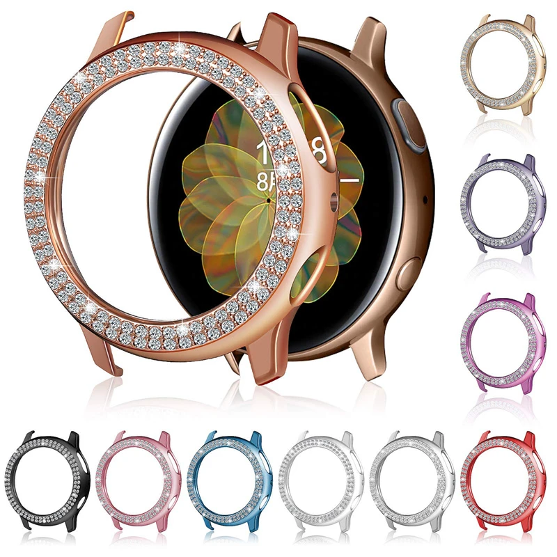 Protector Case for Samsung Galaxy Watch Active2 44mm 40mm Cover Women Double Row Diamond Cases Active 2 40mm Band Bumper Shell
Protector Case for Samsung Galaxy Watch Active2 44mm 40mm Cover Women Double Row Diamond Cases Active 2 40mm Band Bumper Shell