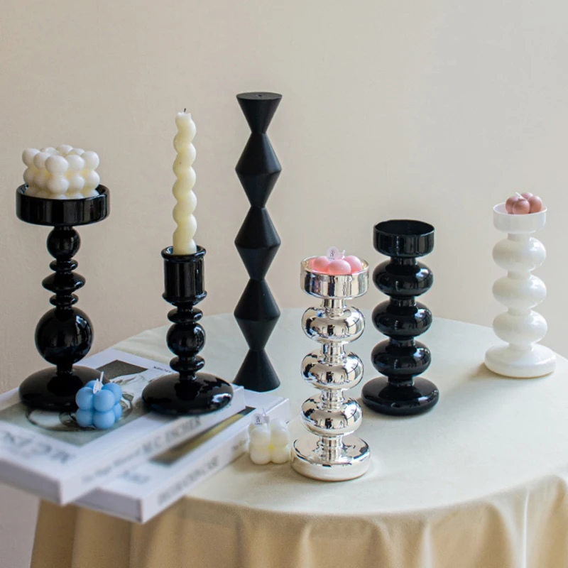 Glass Candle Holder Decor For Home Decoration Glass Pillar Candle Holder Glass Tealight Candle Holder Candle Stick Holder Black
Glass Candle Holder Decor For Home Decoration Glass Pillar Candle Holder Glass Tealight Candle Holder Candle Stick Holder Black