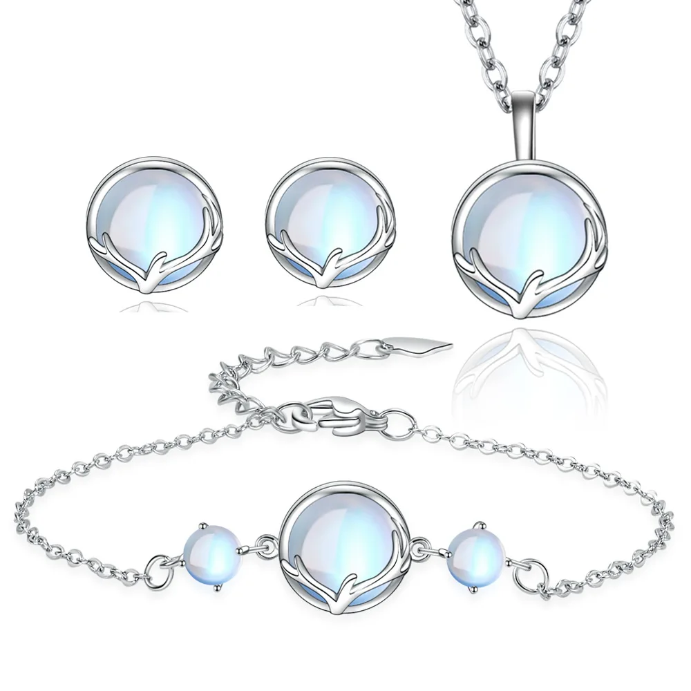 Necklace Hand Decoration Set Women's New Light Luxury Niche Moonstone Antler Earrings Moon Deer Versatile Bracelet Free Shipping
Necklace Hand Decoration Set Women's New Light Luxury Niche Moonstone Antler Earrings Moon Deer Versatile Bracelet Free Shipping
