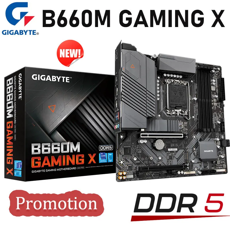Материнская плата LGA 1700 Gigabyte B660M GAMING X DDR5 B660 процессор Intel 12-го поколения i3 i5 i7 i9 десктопный PCIe 4,0 материнская плата 1700 128 ГБ Новинка
Материнская плата LGA 1700 Gigabyte B660M GAMING X DDR5 B660 процессор Intel 12-го поколения i3 i5 i7 i9 десктопный PCIe 4,0 материнская плата 1700 128 ГБ Новинка