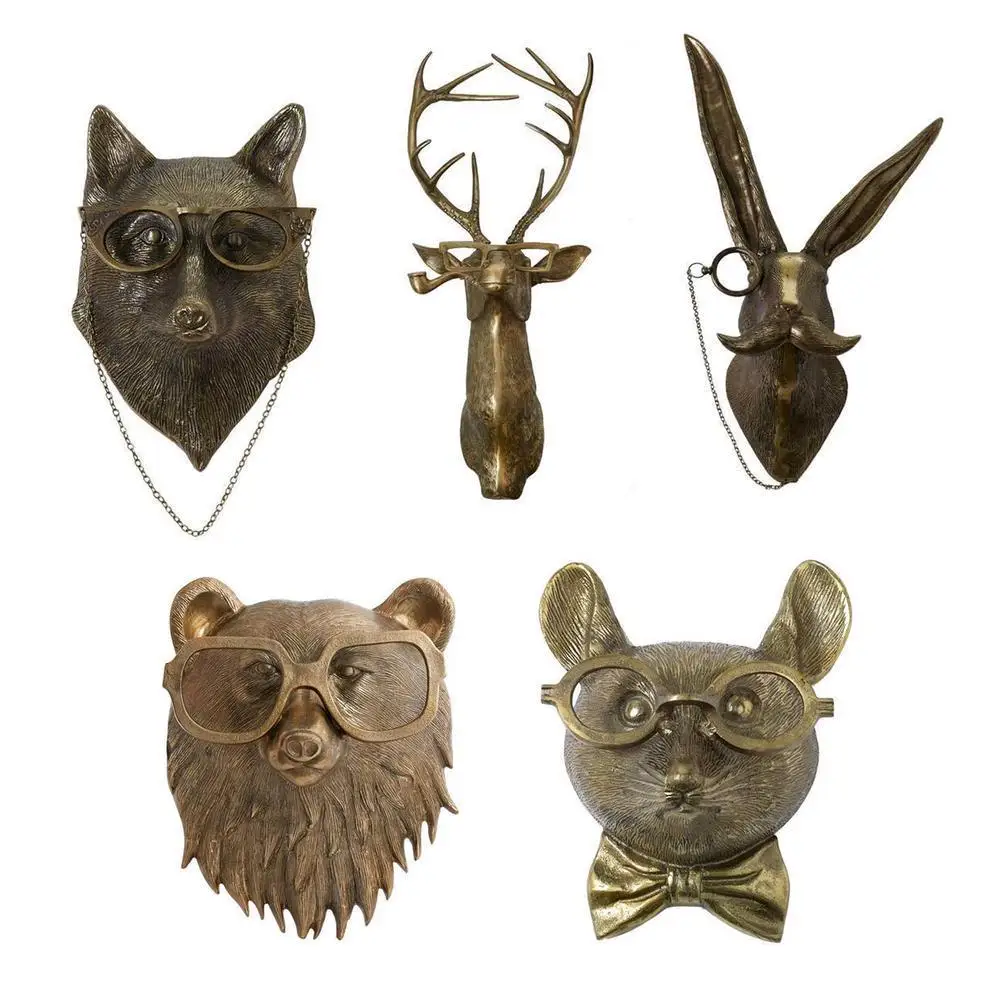 Bronzed Aluminum Staute Animal Demon Rabbit Bear Louie Mouse Frankie Stag With Glasses Hanging Wall Home Decoration Smoking Pipe
Bronzed Aluminum Staute Animal Demon Rabbit Bear Louie Mouse Frankie Stag With Glasses Hanging Wall Home Decoration Smoking Pipe