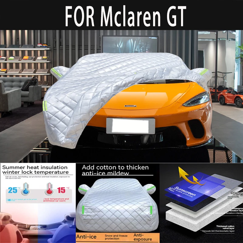 For Mclaren GT auto hail proof protective cover, snow cover, sunshade, waterproof and dustproof external car accessories
For Mclaren GT auto hail proof protective cover, snow cover, sunshade, waterproof and dustproof external car accessories