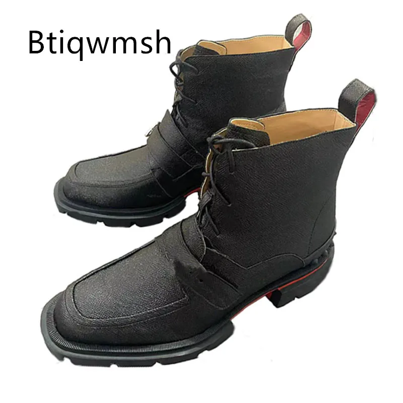 Черные роскошные ботильоны, мужская обувь из натуральной кожи с квадратным носком на среднем каблуке, мужские Модные военные ботинки
Черные роскошные ботильоны, мужская обувь из натуральной кожи с квадратным носком на среднем каблуке, мужские Модные военные ботинки