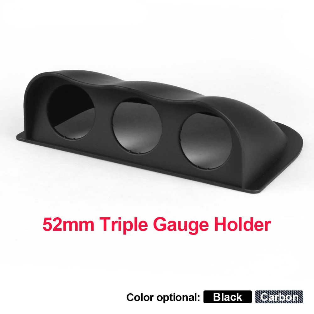 New 52mm(2 Inch) Black And Carbon Color Fiber Auto Car Racing Dash Triple Gauge Pod Board Mount 3 Holders Water temp Meter Pods
New 52mm(2 Inch) Black And Carbon Color Fiber Auto Car Racing Dash Triple Gauge Pod Board Mount 3 Holders Water temp Meter Pods