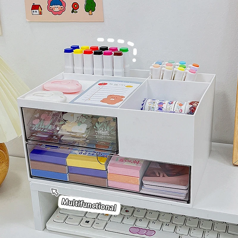 Desktop Organizer Box Student Stationery Hand Account Artifact Box Cosmetic Cabinet Office Desk Drawer Rack Make Up Organizer 
Desktop Organizer Box Student Stationery Hand Account Artifact Box Cosmetic Cabinet Office Desk Drawer Rack Make Up Organizer
