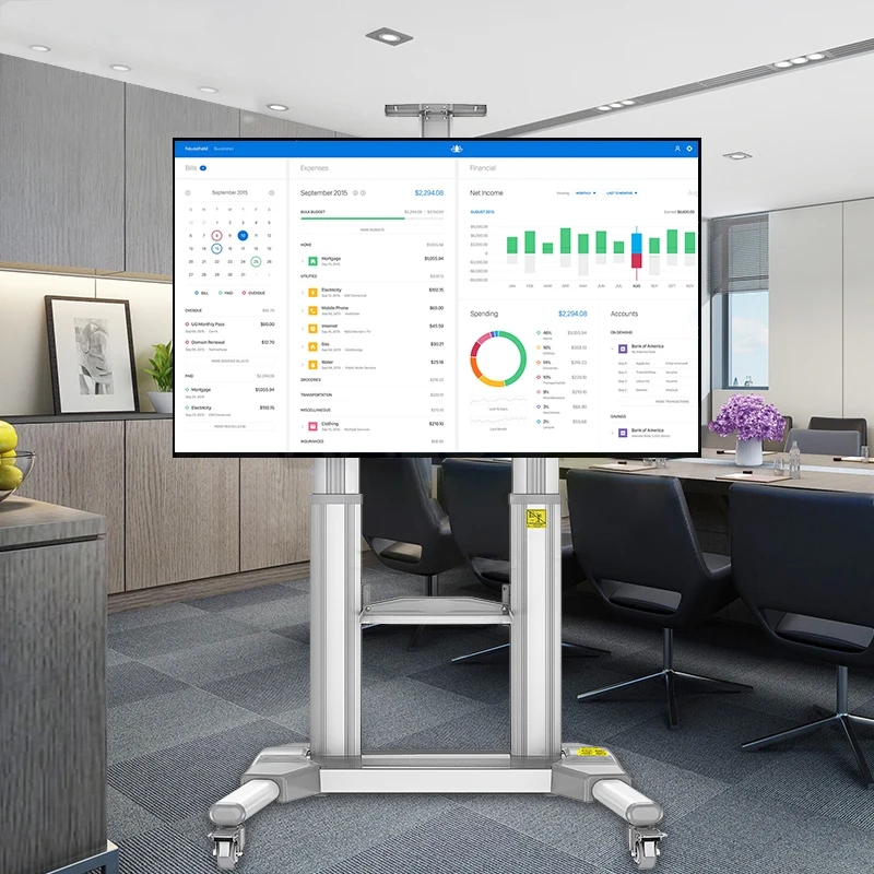 kaloc AF80s heavy duty pole universal 45"-70 tv mount wheels mobile floor mounted tv stand
kaloc AF80s heavy duty pole universal 45"-70 tv mount wheels mobile floor mounted tv stand