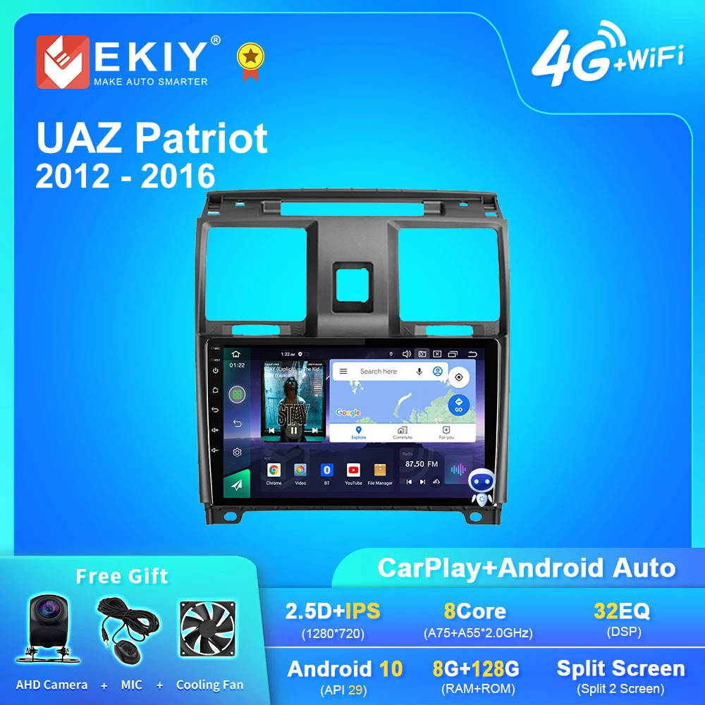 Автомобильный радиоприемник EKIY Q7 Android 10 для УАЗ Патриот 2012-2016 Navi GPS 1280*720 DSP Carplay мультимедийный плеер Авто Стерео № 2 Din DVD
Автомобильный радиоприемник EKIY Q7 Android 10 для УАЗ Патриот 2012-2016 Navi GPS 1280*720 DSP Carplay мультимедийный плеер Авто Стерео № 2 Din DVD