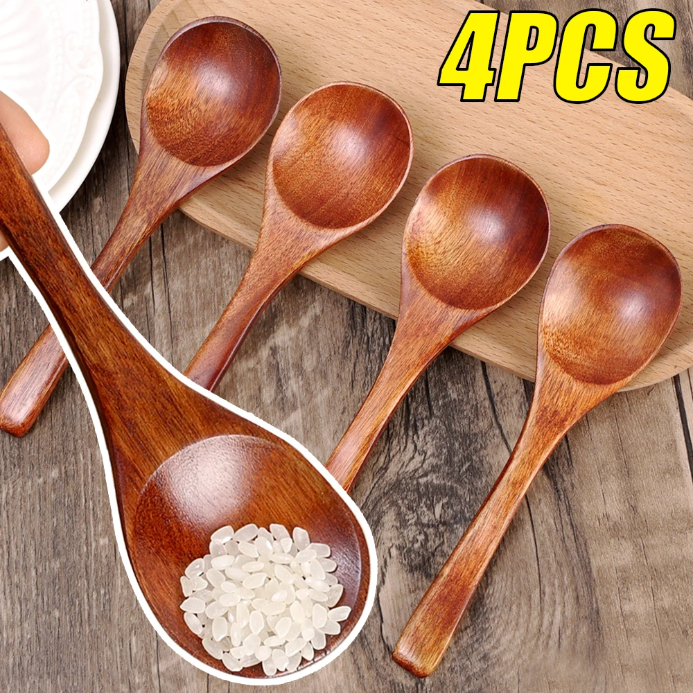 1-4pcs Small Wooden Spoons Kitchen Spice Condiment Scoops Honey Coffee Stir Spoons Kids Short Handle Wood Scoops Home Tableware 
1-4pcs Small Wooden Spoons Kitchen Spice Condiment Scoops Honey Coffee Stir Spoons Kids Short Handle Wood Scoops Home Tableware