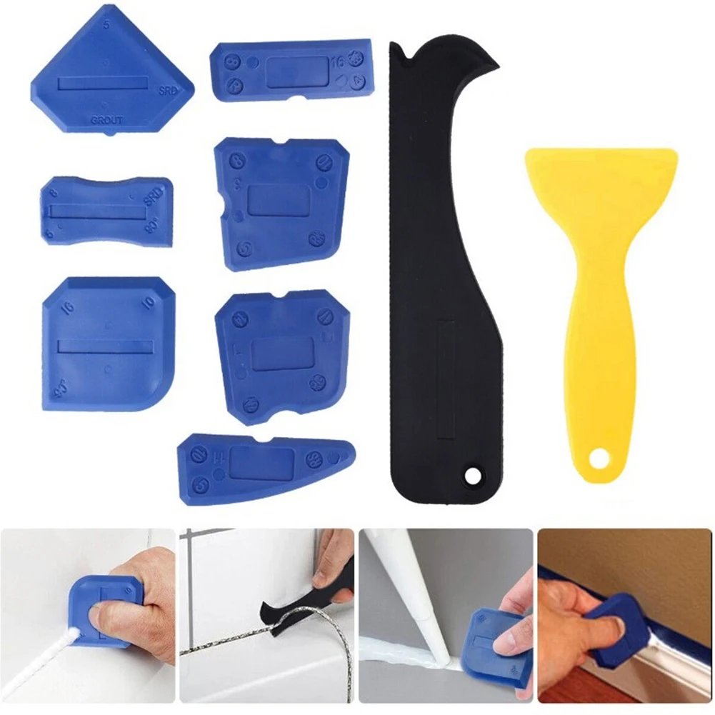9pcs Silicone Sealant Spreader Spatula Scraper Cement Caulk Removal Tool Window Sealant Grout Kit Caulking Repair Tools
9pcs Silicone Sealant Spreader Spatula Scraper Cement Caulk Removal Tool Window Sealant Grout Kit Caulking Repair Tools
