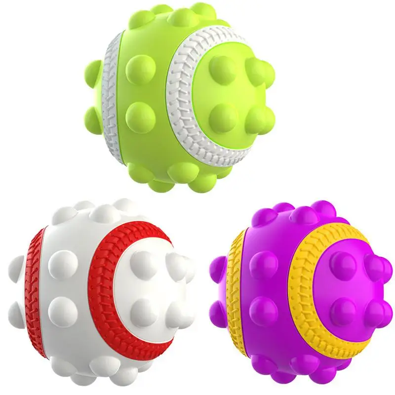 

75Mm Poped Fidget 3D Ball Baseball Tennis Pops Push Outdoor Children's Educational Decompression Vent Silicone Toy Gift