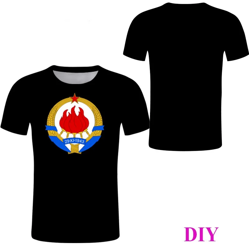 YUGOSLAVIA Male T shirt red flame T-shirt Black Tee Print flag Clothing Summer casual Streetwear
YUGOSLAVIA Male T shirt red flame T-shirt Black Tee Print flag Clothing Summer casual Streetwear
