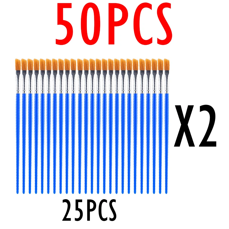 50p Memory Nylon Brush Set For Painting Graffiti Acrylic Watercolor Professional Art Supplies Plastic Rod Aluminum Tube Line Pen
50p Memory Nylon Brush Set For Painting Graffiti Acrylic Watercolor Professional Art Supplies Plastic Rod Aluminum Tube Line Pen