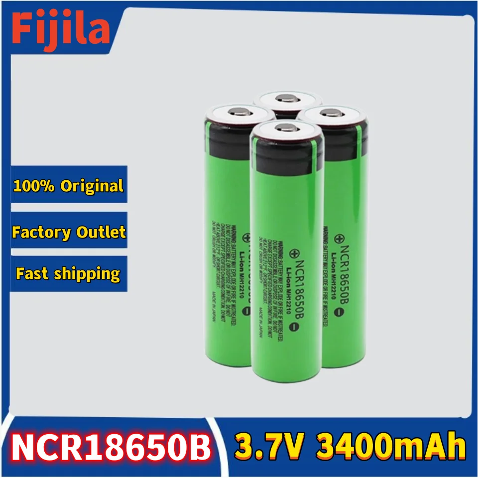 100% new original NCR18650B 3400mAh 3.7v 18650 lithium battery for flashlight batteries
100% new original NCR18650B 3400mAh 3.7v 18650 lithium battery for flashlight batteries