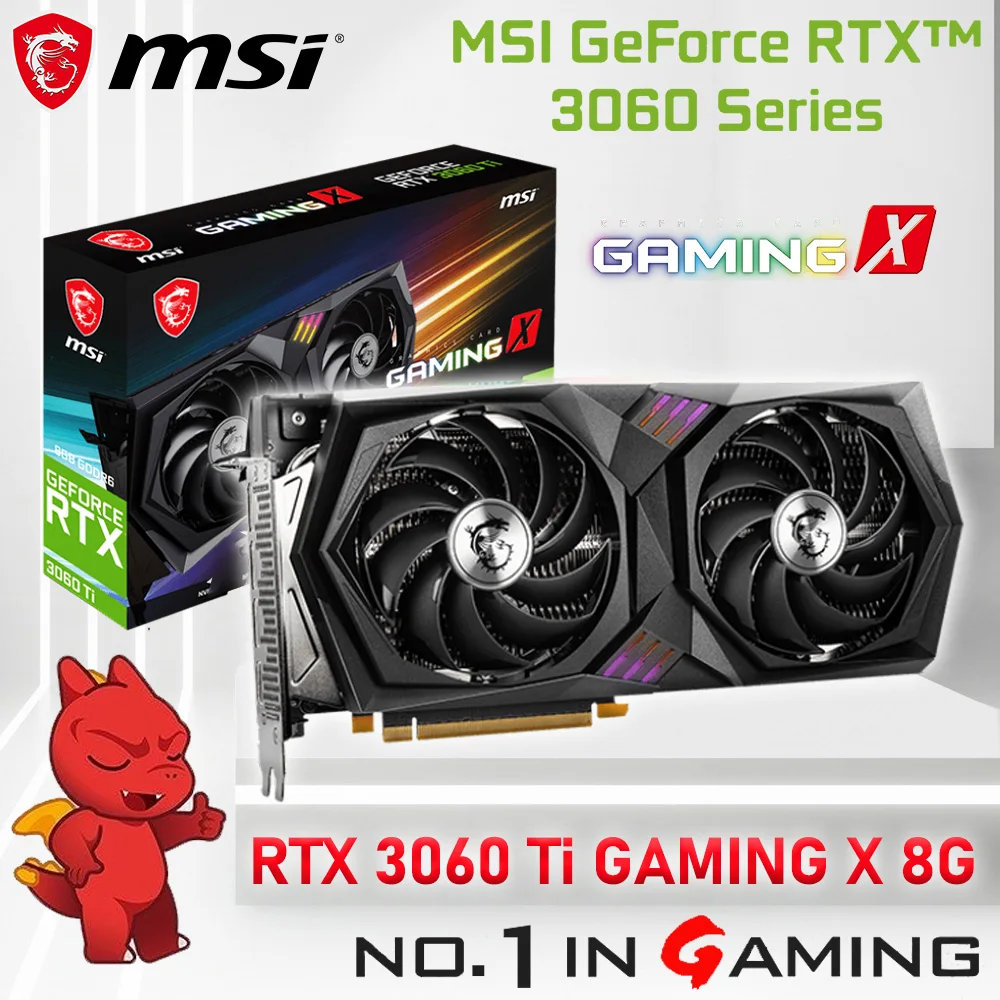 Видеокарта MSI GeForce RTX 3060Ti, GDDR6 8 ГБ, 14000 МГц NVIDIA RTX 3060Ti Gaming Graphics MSI Video Card Gaming Winner RTX 3060 Ti GAMING X RTX 3060 Ti VENTUS 2XOC
Видеокарта MSI GeForce RTX 3060Ti, GDDR6 8 ГБ, 14000 МГц NVIDIA RTX 3060Ti Gaming Graphics MSI Video Card Gaming Winner RTX 3060 Ti GAMING X RTX 3060 Ti VENTUS 2XOC