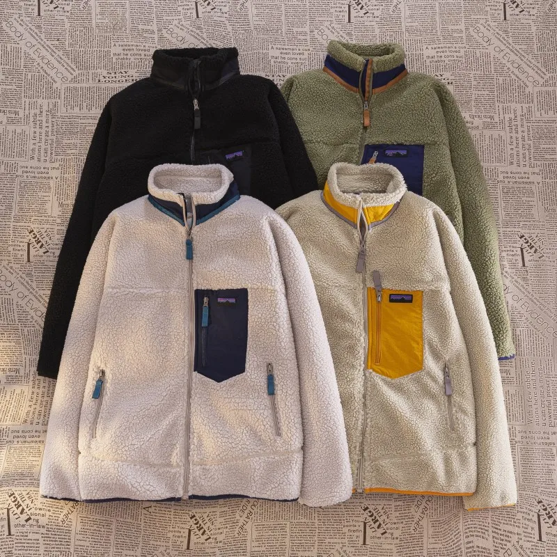 American-Style Outer Fleece Jacket For Men And Women Thickened Plus Velvet Double-Sided Polar Fleece Lambswool Trendy Jacket
American-Style Outer Fleece Jacket For Men And Women Thickened Plus Velvet Double-Sided Polar Fleece Lambswool Trendy Jacket