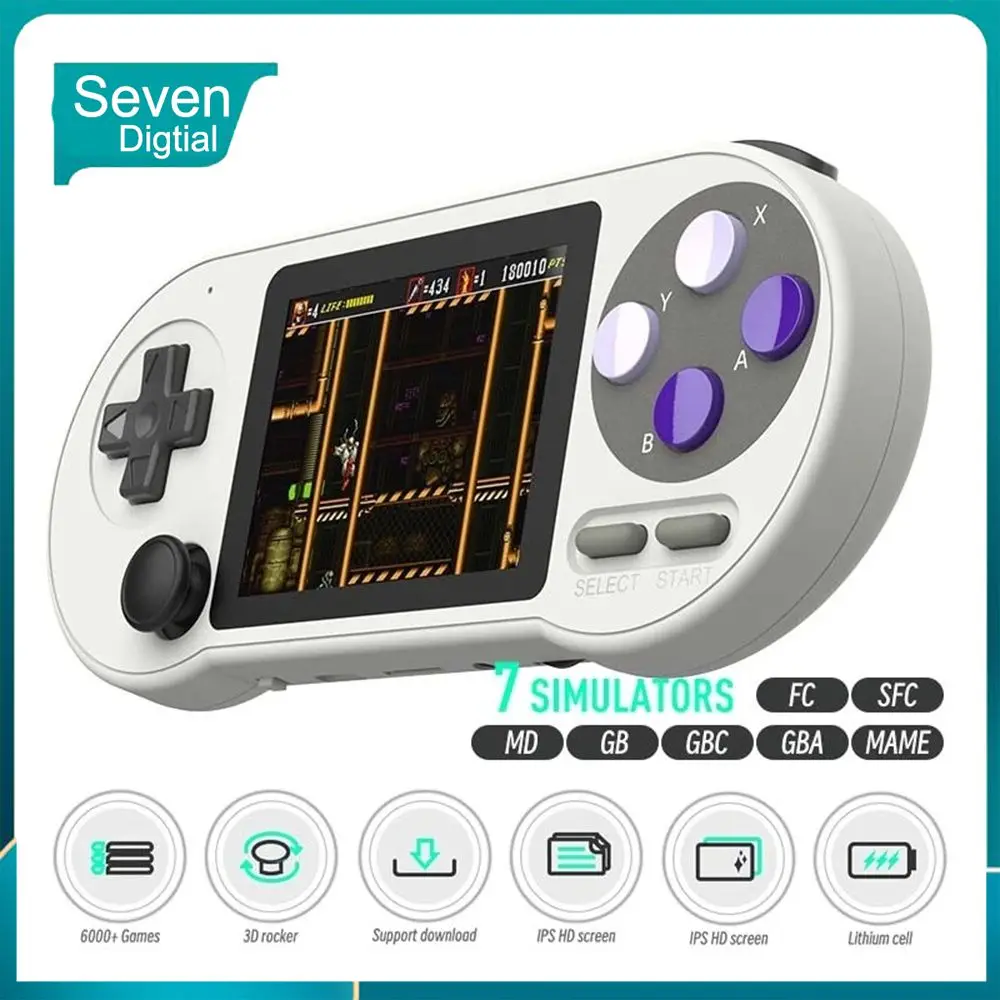 Built-in 6000 Games Double-rocker Hd Mp3 Player Mini Handheld Game Player For Birthday Gift With Rocker Game Console Portable
Built-in 6000 Games Double-rocker Hd Mp3 Player Mini Handheld Game Player For Birthday Gift With Rocker Game Console Portable