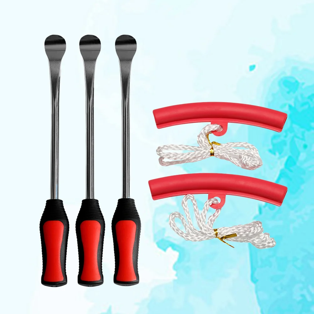 Набор для смены шин 5 в 1, обод и ложка для шин, защитные обода (красный)
Набор для смены шин 5 в 1, обод и ложка для шин, защитные обода (красный)