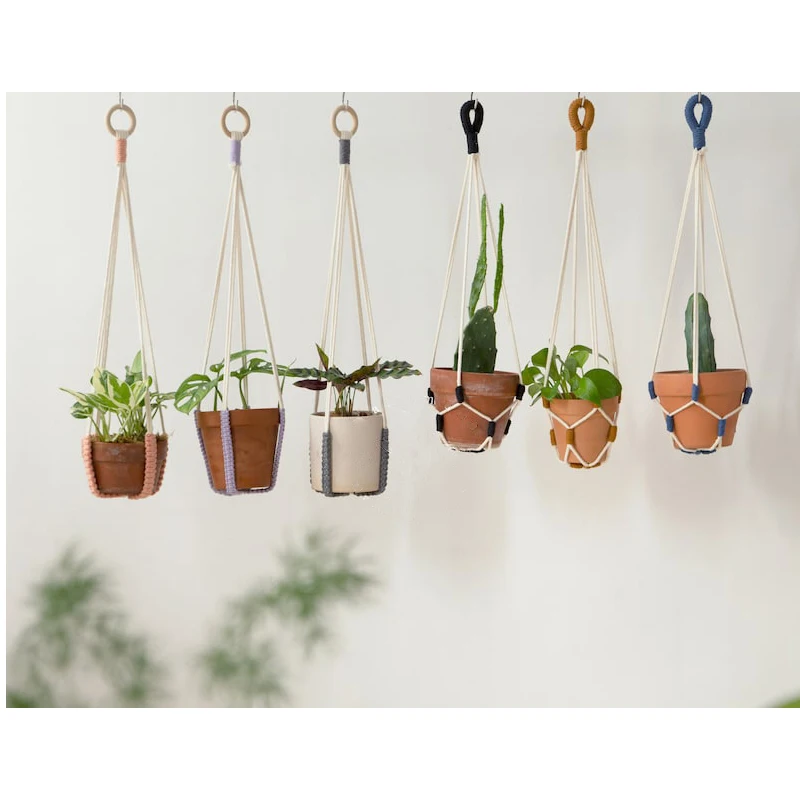 Minimalist Macrame Plant Hanger Custom Color Block No Tassels Hanging Planter Indoor Plant Holder Boho Decor Plant Lover Gift
Minimalist Macrame Plant Hanger Custom Color Block No Tassels Hanging Planter Indoor Plant Holder Boho Decor Plant Lover Gift