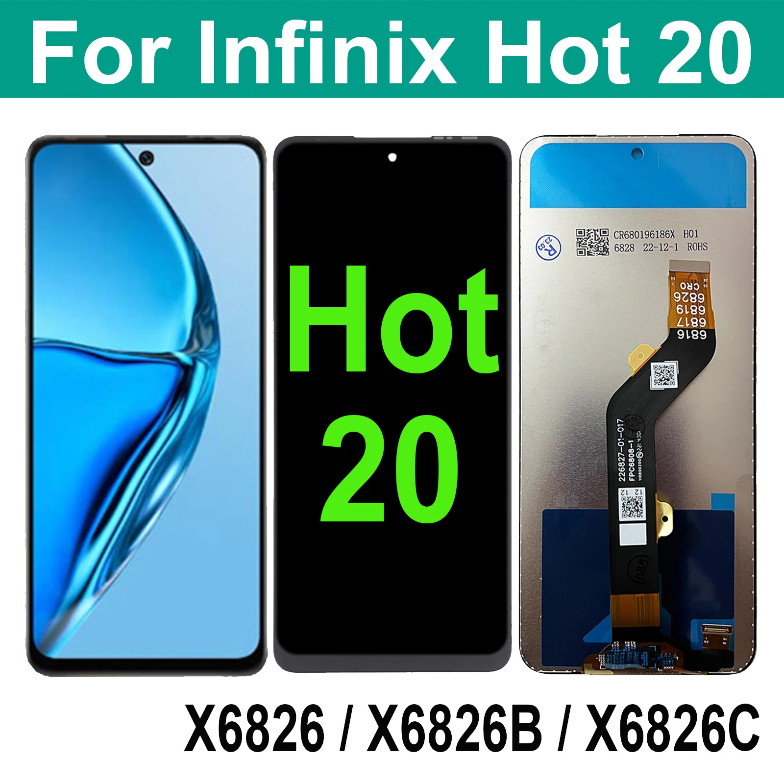 6,82 ''оригинальный для Infinix Hot 20 LCD дисплей для Infinix Hot20 X6826 X6826B X6826C LCD
6,82 ''оригинальный для Infinix Hot 20 LCD дисплей для Infinix Hot20 X6826 X6826B X6826C LCD