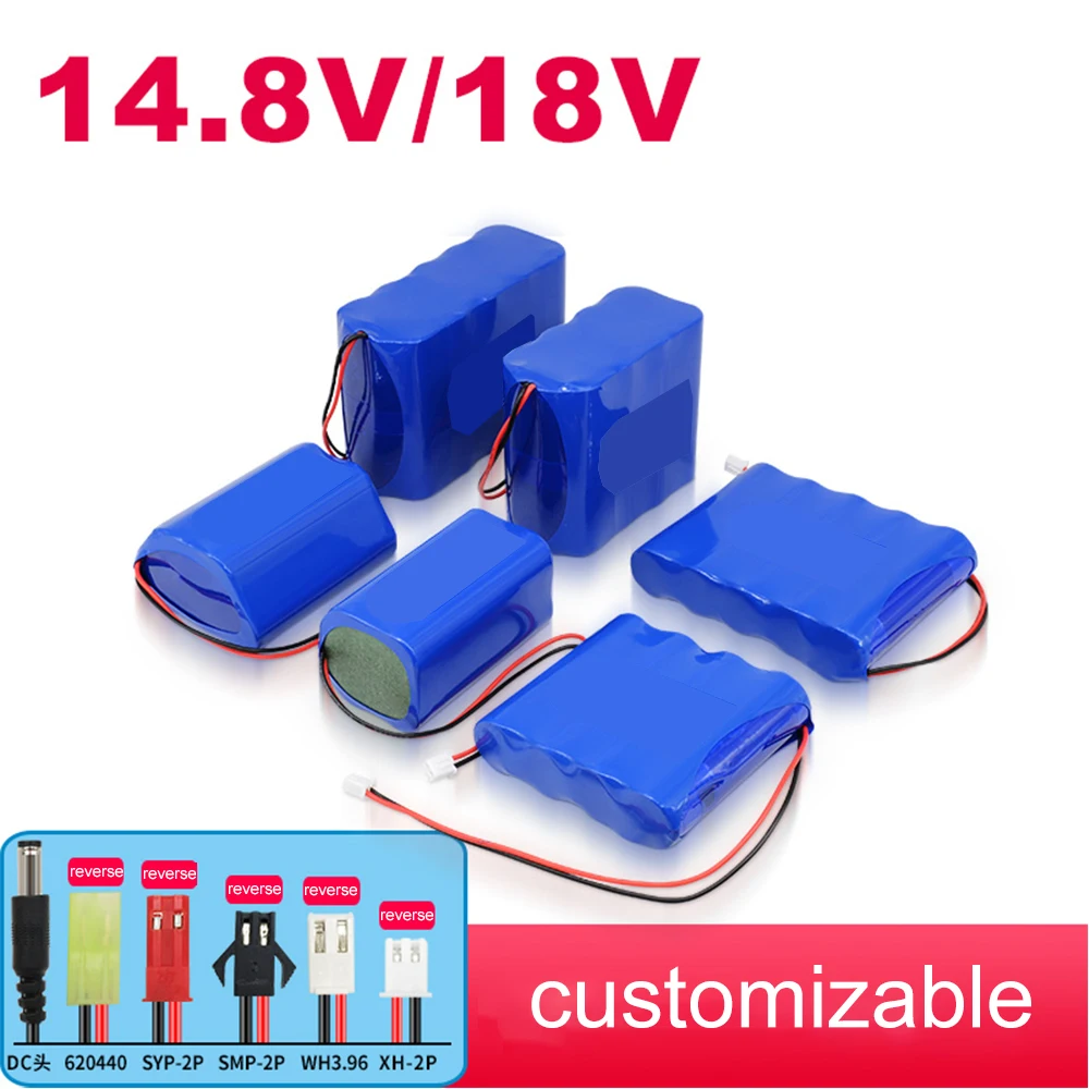 14.8V 18650 Lithium Battery Pack 16.8V Large Capacity 18650 Battery Audio LED Light 18V Rechargeable Battery+BMS Li ion 12V CE
14.8V 18650 Lithium Battery Pack 16.8V Large Capacity 18650 Battery Audio LED Light 18V Rechargeable Battery+BMS Li ion 12V CE