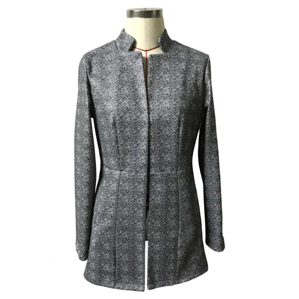 Office Ladies Blazer Slant Pockets Autumn Blazer Notched Collar Women Jacket Blazer
Office Ladies Blazer Slant Pockets Autumn Blazer Notched Collar Women Jacket Blazer