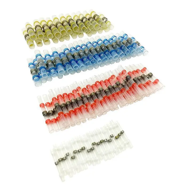 100Pcs Solder Seal Heat Shrink Butt Connectors Terminals Electrical Copper With Case(35Red 30Blue 25White 10Yellow)
100Pcs Solder Seal Heat Shrink Butt Connectors Terminals Electrical Copper With Case(35Red 30Blue 25White 10Yellow)