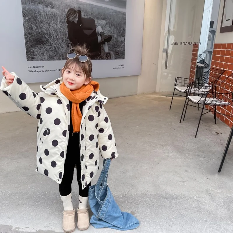 Girls Coat Jacket Cotton Outwear Overcoat 2022 Dots Warm Thicken Plus Velvet Winter Breathable Children's Clothing
Girls Coat Jacket Cotton Outwear Overcoat 2022 Dots Warm Thicken Plus Velvet Winter Breathable Children's Clothing