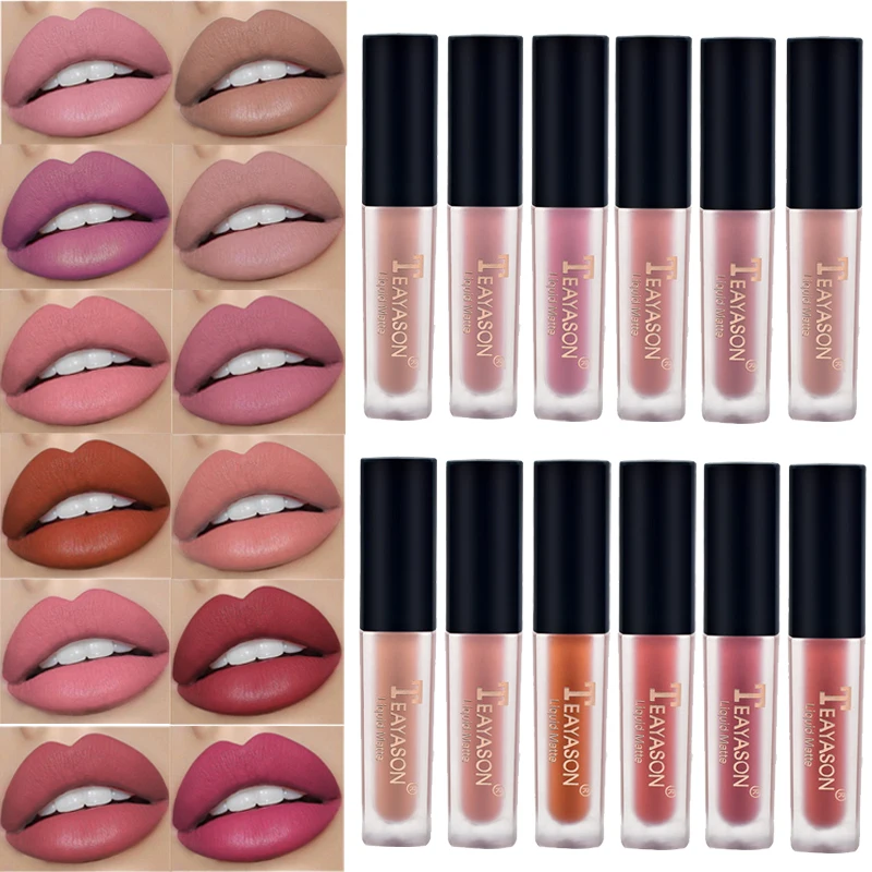 12 Colors Velvet Matte Liquid Lipsticks Moisturizing Nude Lip Gloss Waterproof Long Lasting Sexy Red Lip Tint Makeup Cosmetic
12 Colors Velvet Matte Liquid Lipsticks Moisturizing Nude Lip Gloss Waterproof Long Lasting Sexy Red Lip Tint Makeup Cosmetic