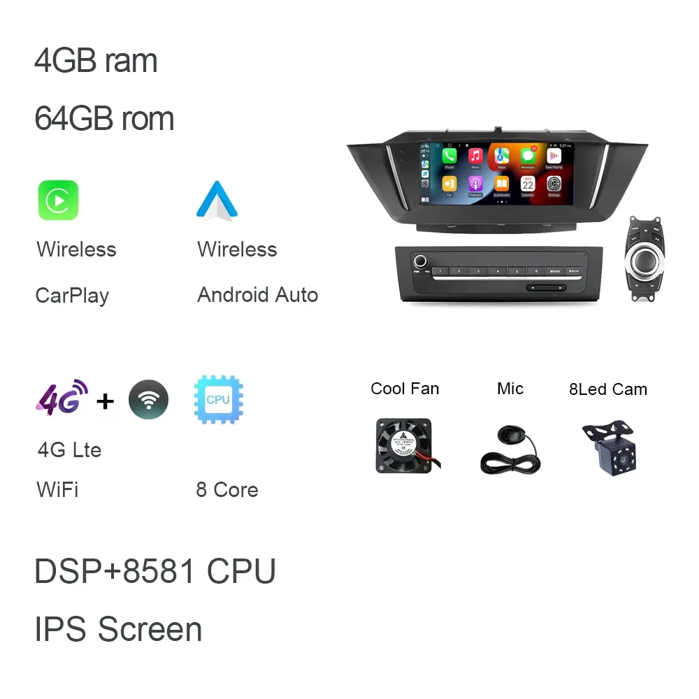 Carplay 9 "DSP Android 14.0 Автоплеер авторадио 256 ГБ ПЗУ 8 ГБ ОЗУ Bluetooth GPS Стерео Аудио Авто для BMW X1 E84 2009-2013
Carplay 9 "DSP Android 14.0 Автоплеер авторадио 256 ГБ ПЗУ 8 ГБ ОЗУ Bluetooth GPS Стерео Аудио Авто для BMW X1 E84 2009-2013