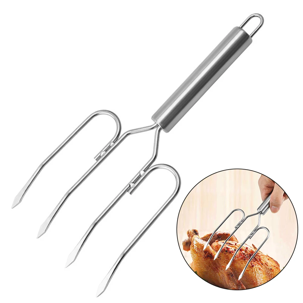 Stainless Steel Forks 25 X 10.6 Cm Meat Serving Forks For BBQ Kitchen Chicken Roast Dinner Ourdoor Garden BBQ Supplies
Stainless Steel Forks 25 X 10.6 Cm Meat Serving Forks For BBQ Kitchen Chicken Roast Dinner Ourdoor Garden BBQ Supplies