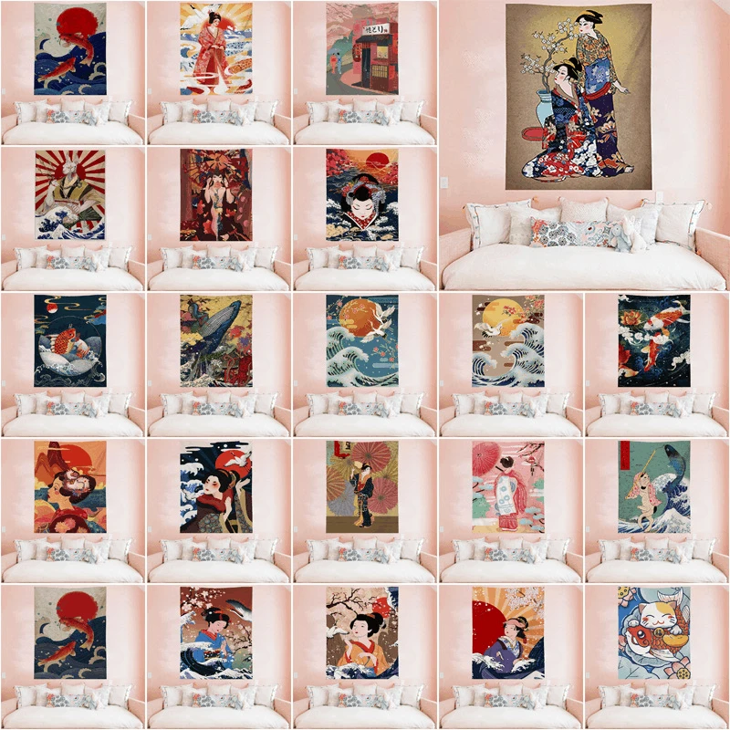 Украшение для дивана в японском стиле Ukiyo-e
Украшение для дивана в японском стиле Ukiyo-e