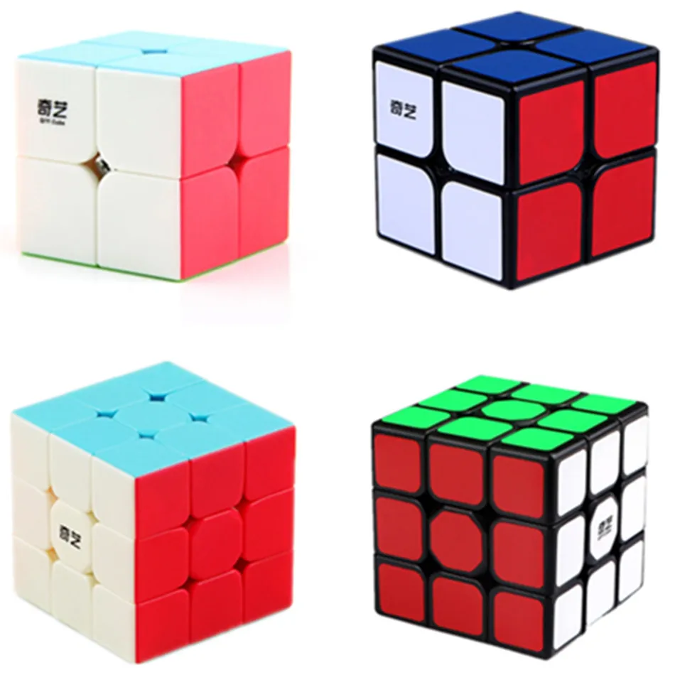 

Волшебный куб Qiyi 2x2 3x3 4x4 5x5 6x6 без наклеек, образовательная головоломка с черными наклейками, волшебный куб, игрушки для детей, волшебный куб
