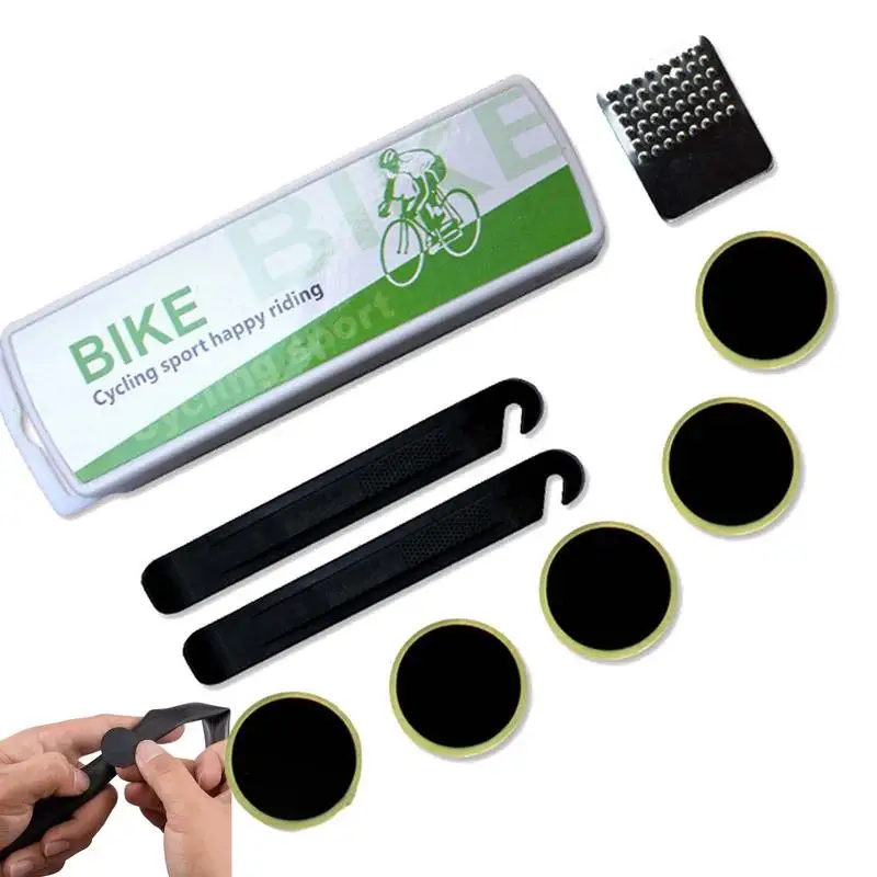 Bike Tyre Repair Tool Kit Bike Inner Tube Patch Kits Bicycle Tire Repair Kit Glueless Bike Tire Patch Kit For Cycling Motorcycle
Bike Tyre Repair Tool Kit Bike Inner Tube Patch Kits Bicycle Tire Repair Kit Glueless Bike Tire Patch Kit For Cycling Motorcycle