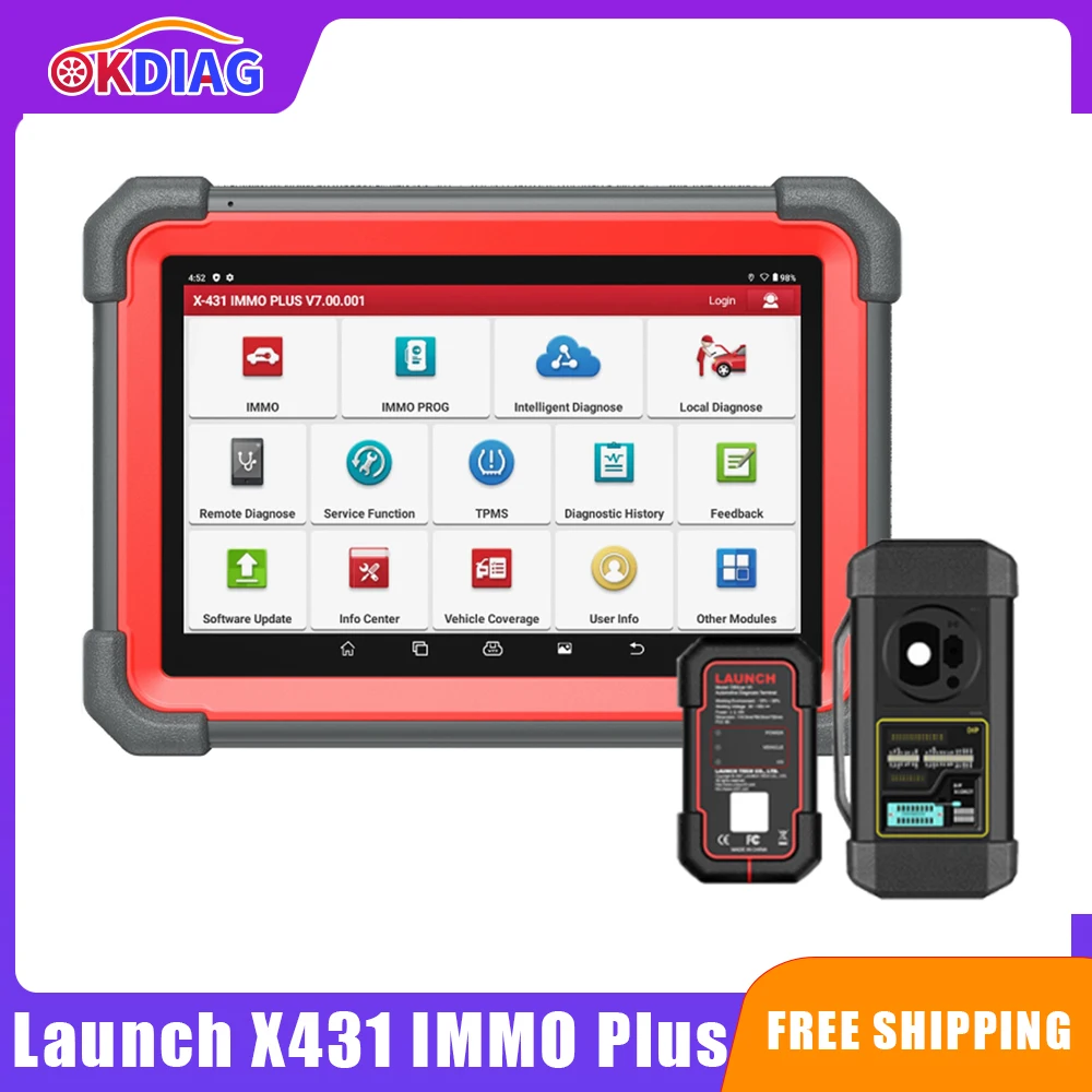 LAUNCH X431 IMMO PLUS Key Programmer IMMO Clone Diagnostics 3-in-1 Supports ECU Coding and 39 Special Functions Free Shipping
LAUNCH X431 IMMO PLUS Key Programmer IMMO Clone Diagnostics 3-in-1 Supports ECU Coding and 39 Special Functions Free Shipping