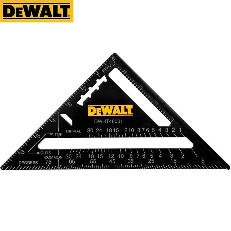 DEWALT 7" 12'' Premium Rafter Square DWHT46031 DWHT46032 Original Triangle Ruler 
DEWALT 7" 12'' Premium Rafter Square DWHT46031 DWHT46032 Original Triangle Ruler
