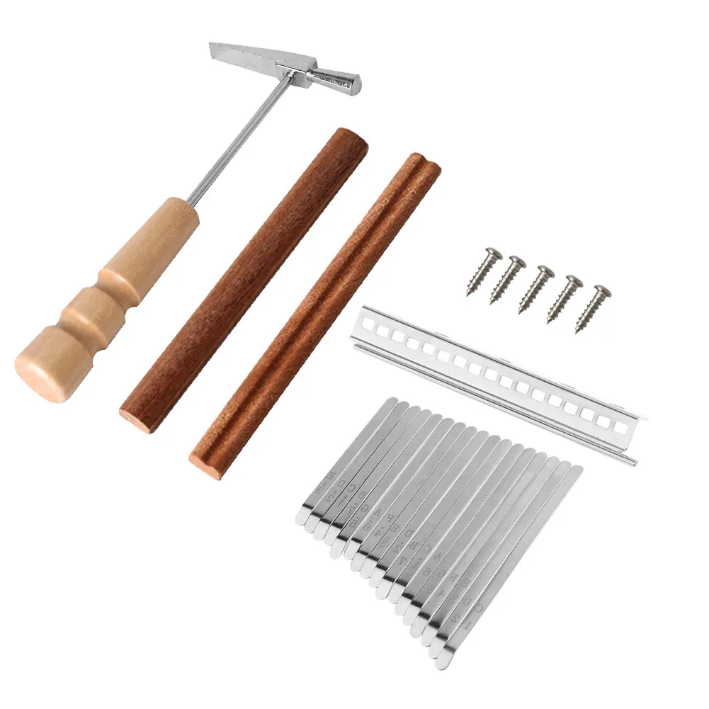 17 Keys Kalimba DIY Replacement Parts with Keys Bridge Tuning Hammer Kit Musical Instrument Thumb Finger Piano Kalimba Bridge
17 Keys Kalimba DIY Replacement Parts with Keys Bridge Tuning Hammer Kit Musical Instrument Thumb Finger Piano Kalimba Bridge