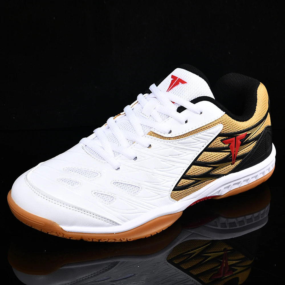 High Quality Unisex Badminton Sport Shoes Gold Men Professional Table Tennis Shoes Anti-slippery Women Volleyball Sneakers 02208 
High Quality Unisex Badminton Sport Shoes Gold Men Professional Table Tennis Shoes Anti-slippery Women Volleyball Sneakers 02208