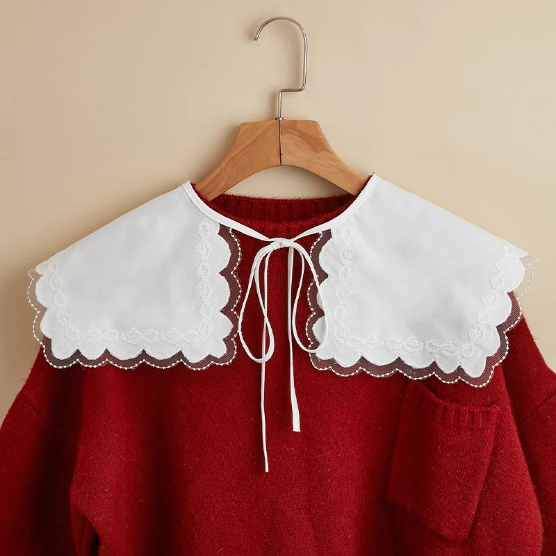 White Boknots Shirt Detachable Doll Fake Collar Shawl for Womens Sweater Dress Shoulder Wraps Necklace Fuax Cols Accessories
White Boknots Shirt Detachable Doll Fake Collar Shawl for Womens Sweater Dress Shoulder Wraps Necklace Fuax Cols Accessories