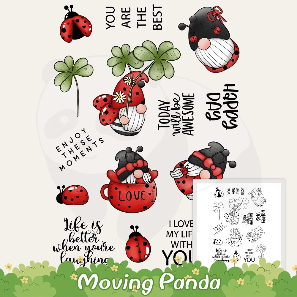 Gnome Ladybug Clear Stamps And Cutting Dies For Diy Dies Scrapbooking Paper Card Embossing Decoration Craft Dies New
Gnome Ladybug Clear Stamps And Cutting Dies For Diy Dies Scrapbooking Paper Card Embossing Decoration Craft Dies New
