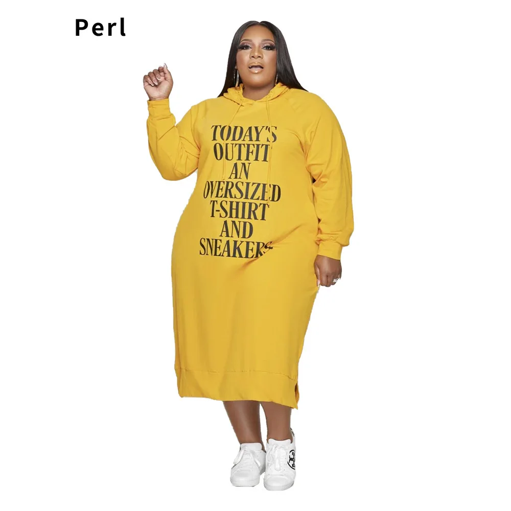 Perl Hooded Loose Full Sleeve Maxi Dress Letter Printed Skirt Straight Clothes for Women Plus Size Casual Street Wear
Perl Hooded Loose Full Sleeve Maxi Dress Letter Printed Skirt Straight Clothes for Women Plus Size Casual Street Wear