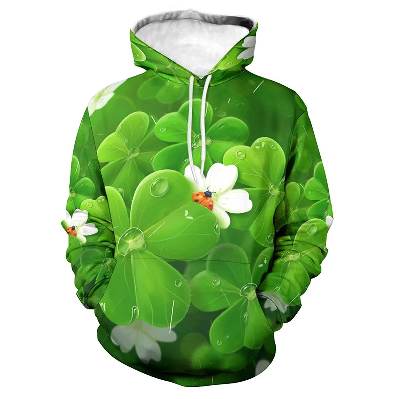 Shamrock Hoodies Men Women 3D Print Lucky Plant Grass Graphic Hoodie Boy Girl Children Casual Funny Clovers Hooded Sweatshirts
Shamrock Hoodies Men Women 3D Print Lucky Plant Grass Graphic Hoodie Boy Girl Children Casual Funny Clovers Hooded Sweatshirts